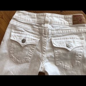 True Religion “Billy” white jeans